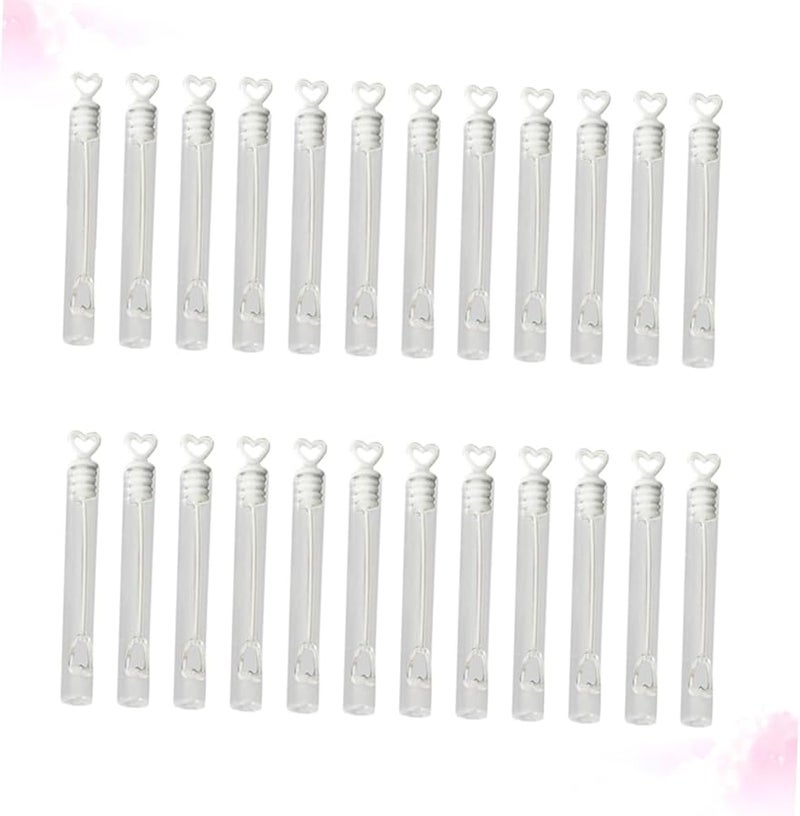 VICASKY 24 Pcs Heart Shaped Bubble Wands Empty Soap Containers for Wedding Party Favors - Image 5